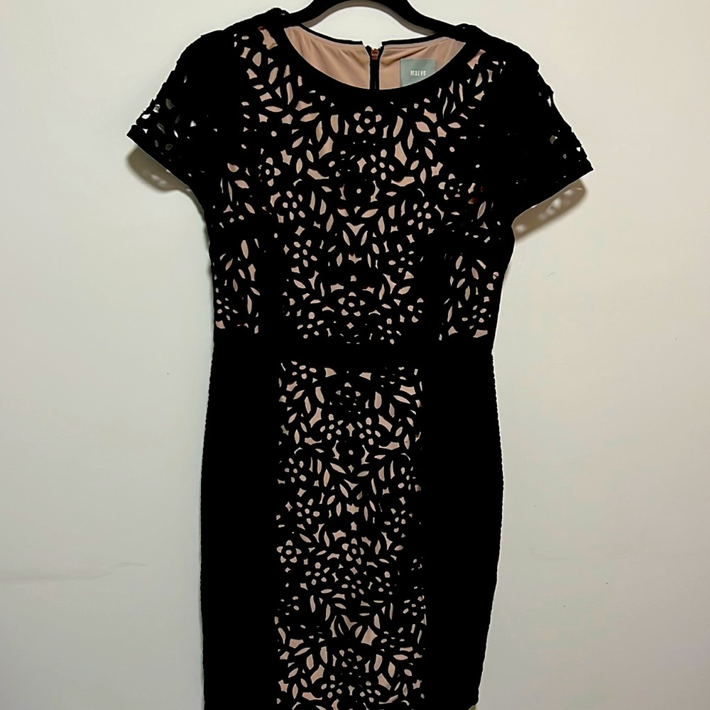 Anthropologie Maeve Black Cutout Party Cocktail Dress
